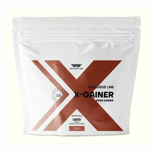 Гейнер для набора массы, 1,5 кг, Red Star Labs X-Gainer, вкус шоколад