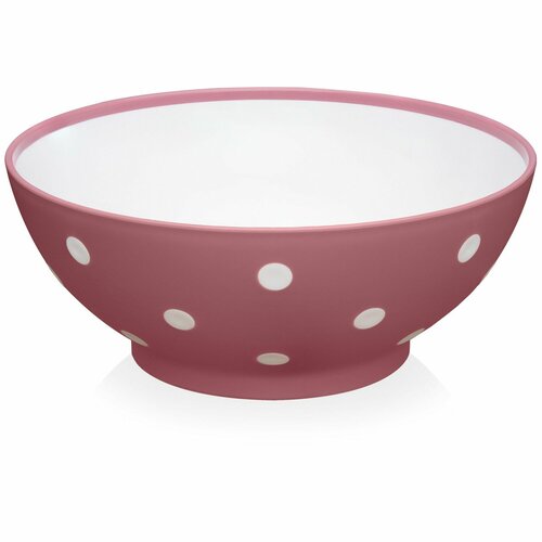 Миска Twist 3 л розовая в белый горошек 697₽