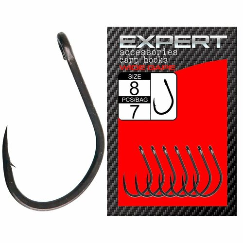 CARP PRO Крючок Teflon Wide Gape №8 7шт садок карповый carp pro fishing keepnet 55x45см 3м