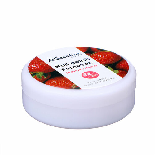 Салфетки для снятия лака гель-лака аромат клубники 32 шт 291₽