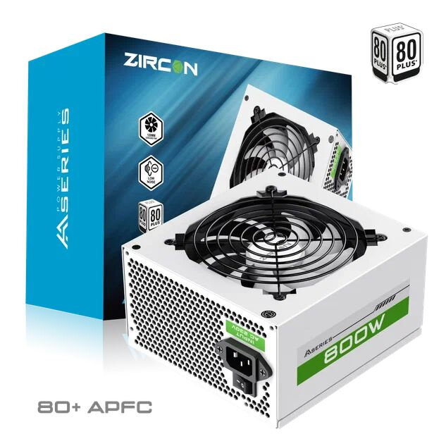 Блок питания ZirCon ATX 800W AA-800 White