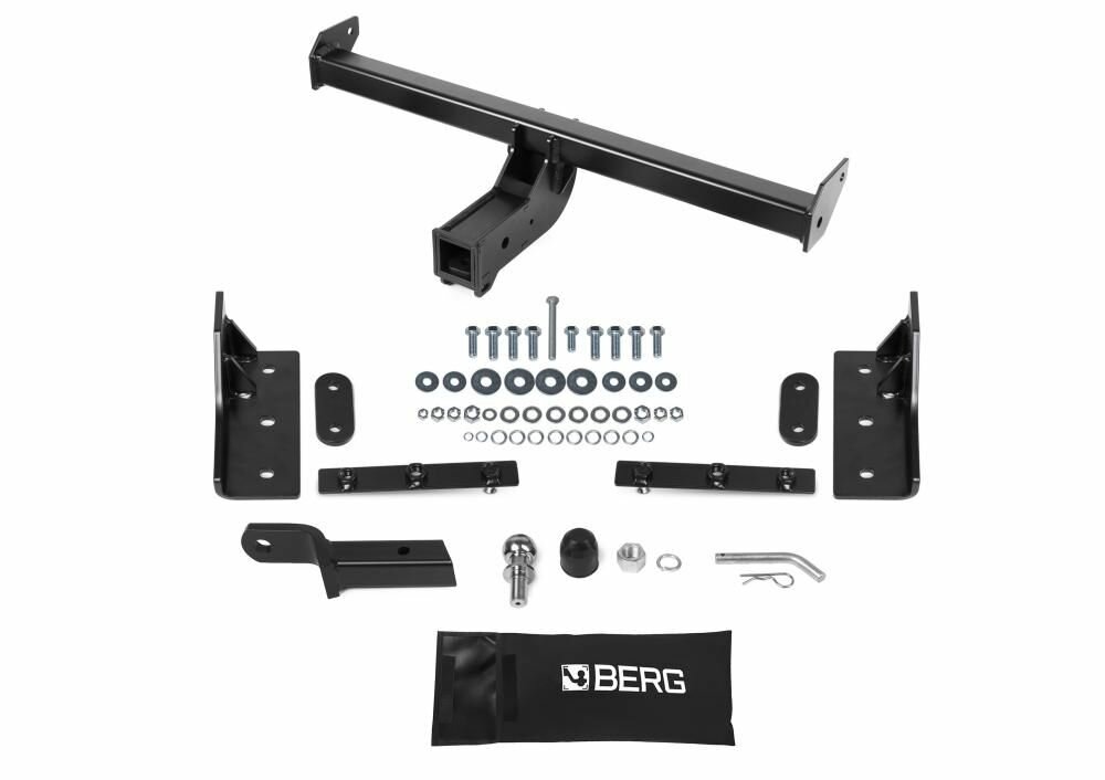 Фаркоп под квадрат Exeed LX 2022-, Chery Tiggo 7 Pro Max 2022-, Chery Tiggo 7 Pro 2020-2024, Xcite X-Cross 7 2024- BERG F.0912.002 — фото 1
