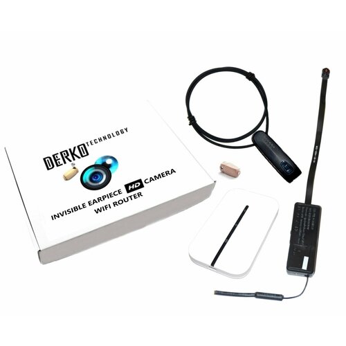 Микрокамера и Wi-Fi роутер с гарнитурой Bluetooth и микронаушником Gold 10 мм 1670000₽
