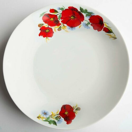 Сухарница фарфоровая 270 мм Добруш Маки красные 1186₽