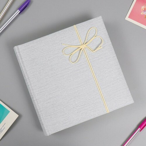 SUI Фотоальбом Делюкс на 200 фото 10х15 см бум листы книж переплет Aluminum style blue 1742₽