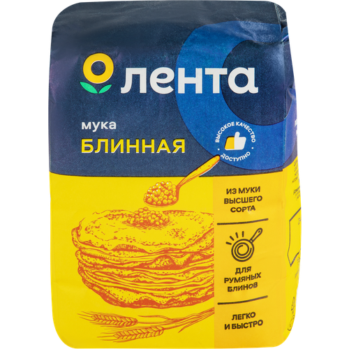 Мука блинная лента высший сорт, 800г