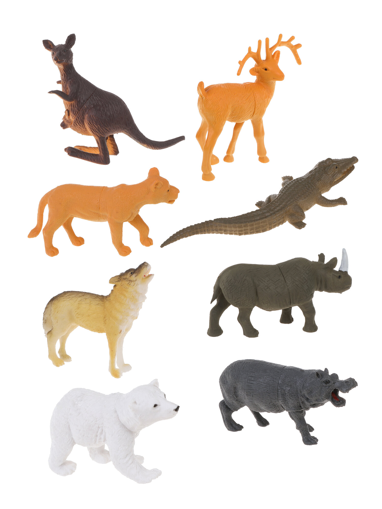 Фигурки животных Сафари 8 шт, размер 8,5 см