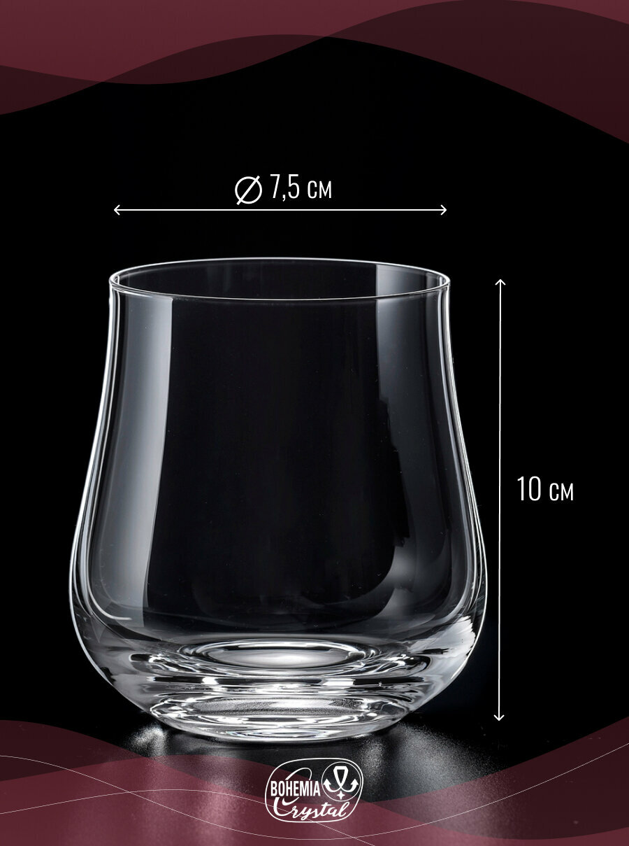 Набор стаканов Crystalex "Tulipa" для воды, сока, коктейлей, 6 штук, 350 мл — фото 1