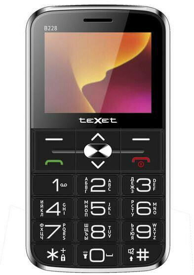 Телефон мобильный (TEXET TM-B228 Black)