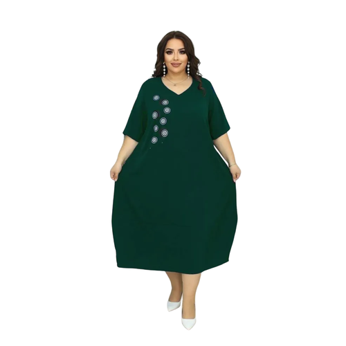 фото Платье размер 62-64, изумрудно-зеленый