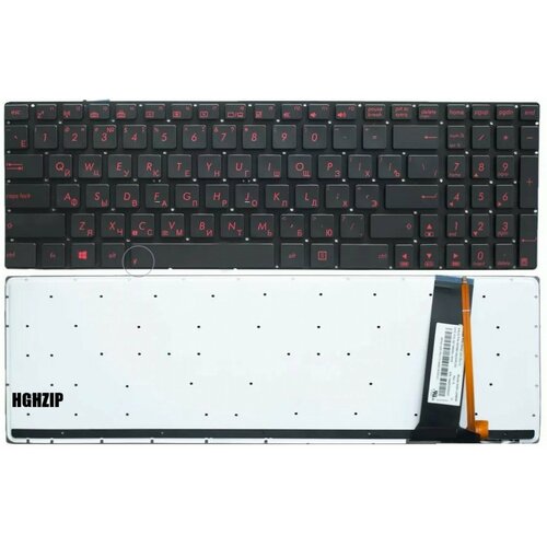 Клавиатура Asus ROG G550 с подсветкой красной