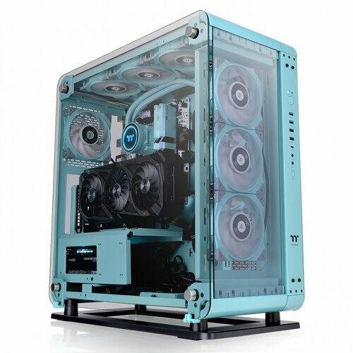 Корпус Thermaltake Core P6 TG Turquoise без БП корпус thermaltake core p6 tg turquoise бирюзовый ca 1v2 00mbwn 00