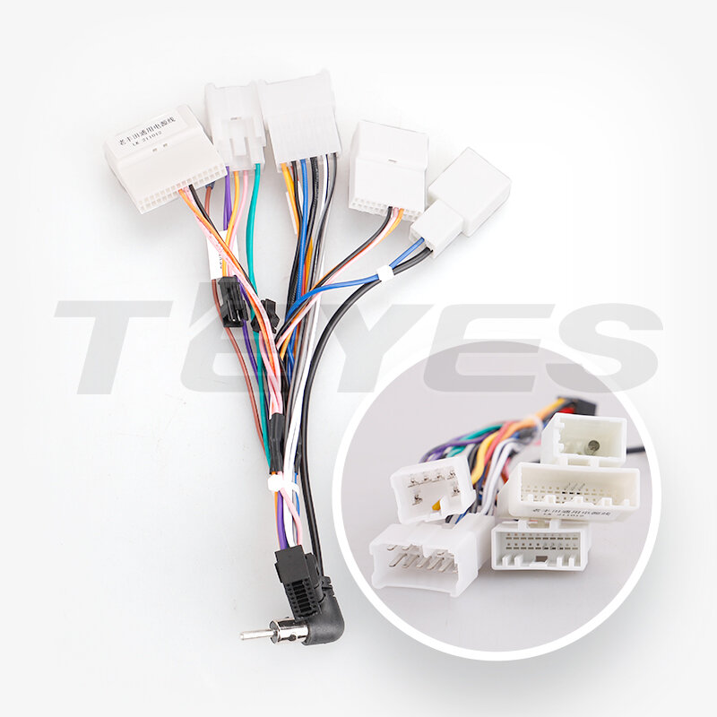 Комплект проводов, переходник для подключения магнитолы Teyes на Toyota Corolla 11 2012-2016 год ( комплектация A )