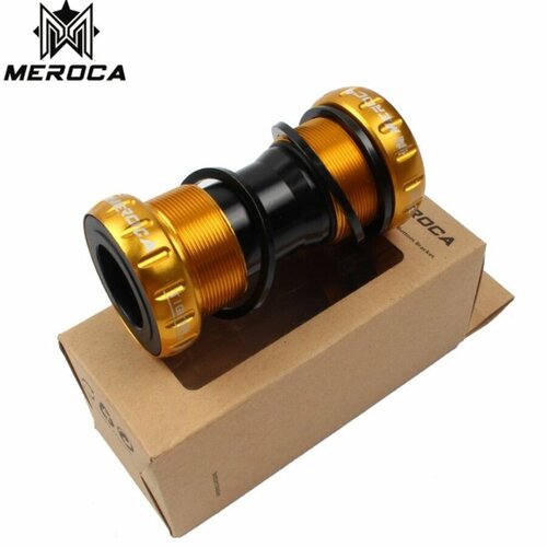 Каретка hollowtech 2 MEROCA M68 Золотистая