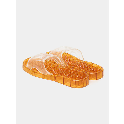 Гелевые массажные тапочки оранжевые Размер M 37-38 990₽