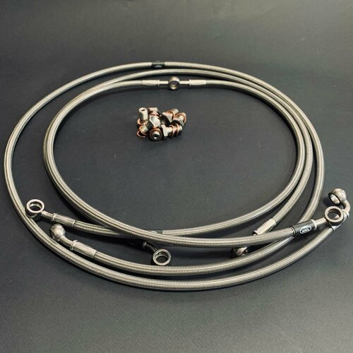 Yamaha XV1700 Road Star 2004-2005 Комплект армированных тормозных шлангов 23980₽