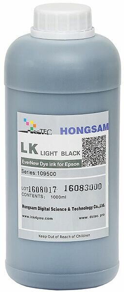 Чернила DCTec водорастворимые Epson Pro7900 EverNew Light Black (серый) 1000 мл