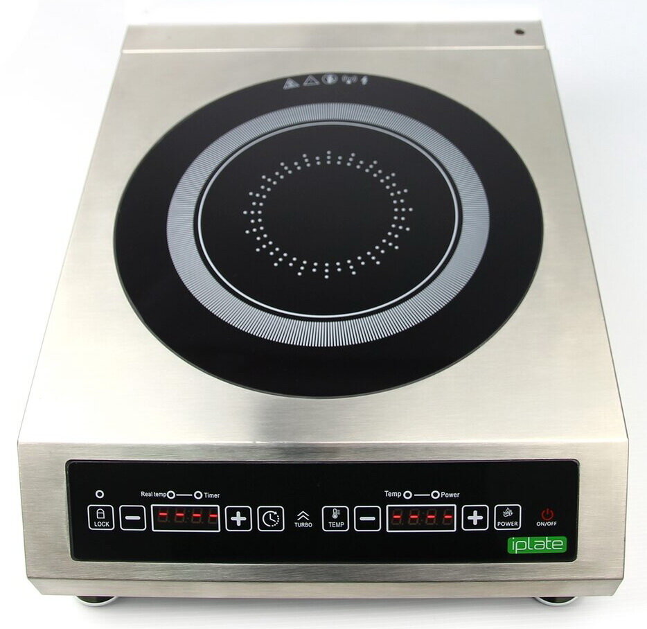 Настольная плита Iplate ALISA 36 см, 1 конфорка, черный — фото 1