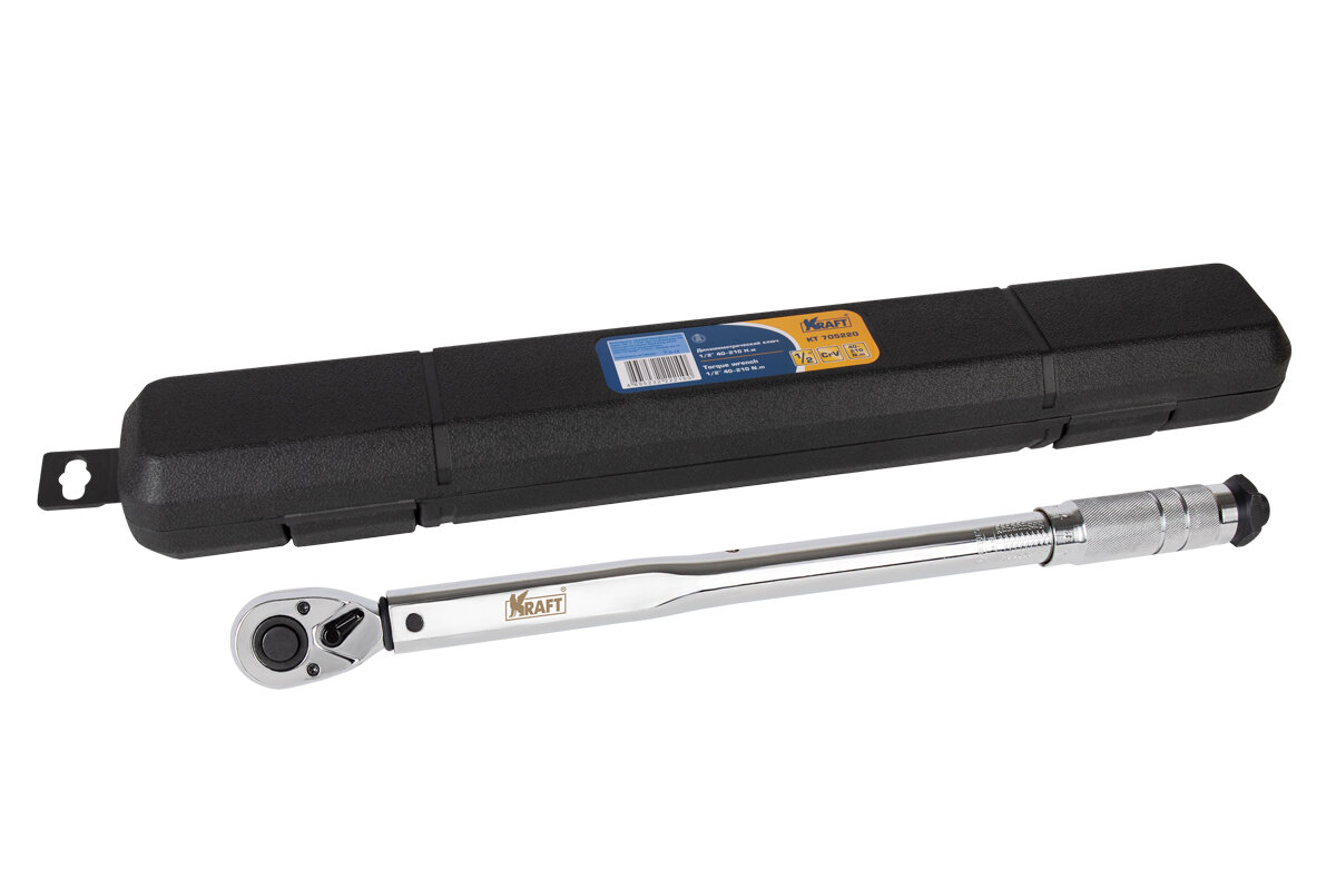 Ключ динамометрический 1 2 40-210Нм KRAFT KT 705220