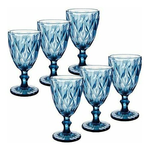 Набор бокалов 337 мл Loraine синий 29673 KSMB-29673 3527₽