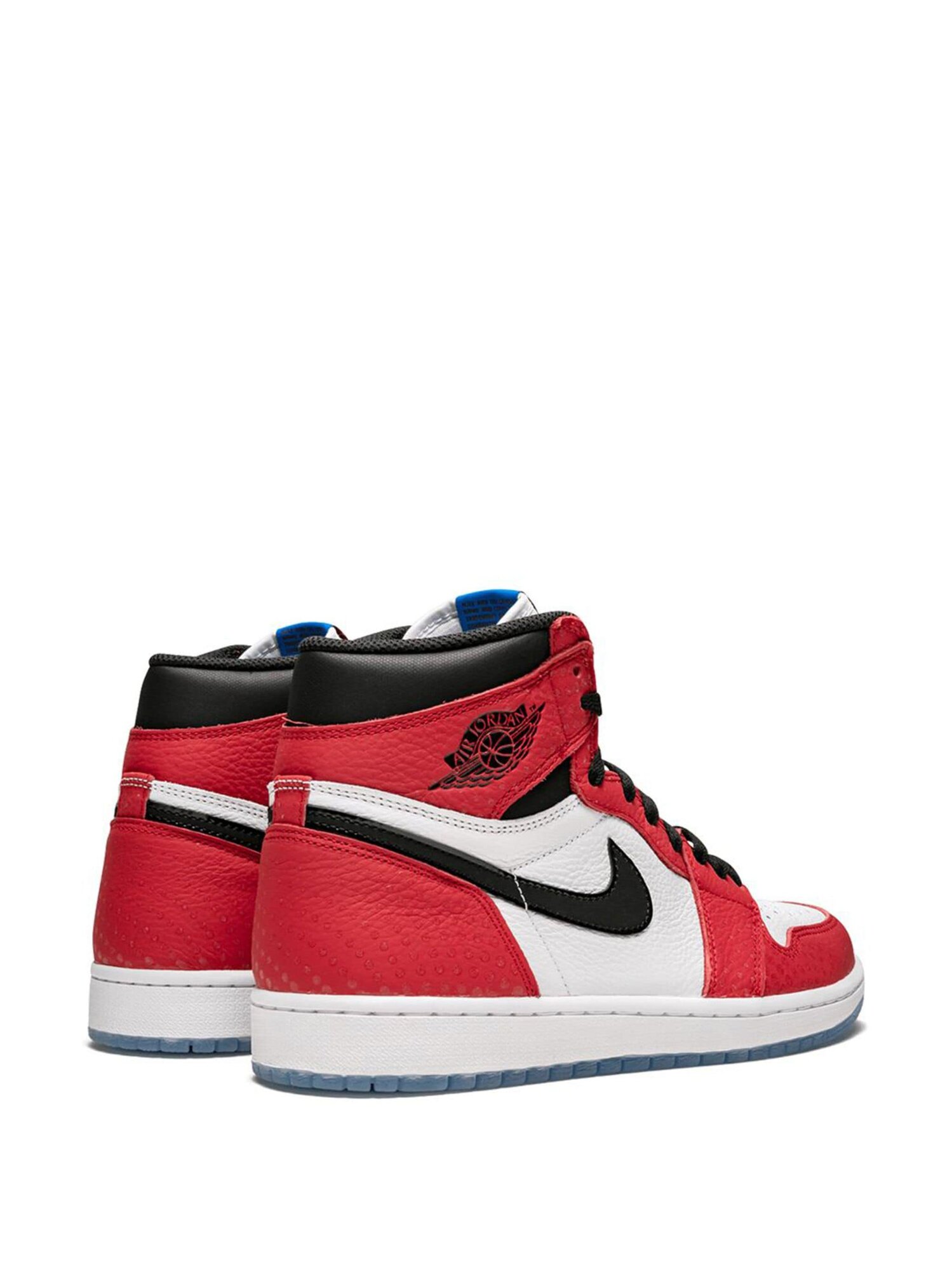 Кроссовки Jordan x Spider-Man Air Jordan 1 Retro High OG, размер 12,5 US, красный — фото 1