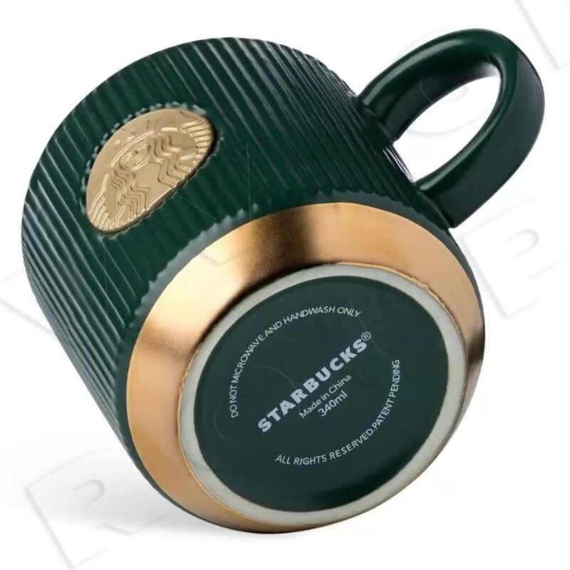 Кружка Starbucks Premium Green Collection, керамическая, 340 мл — фото 1