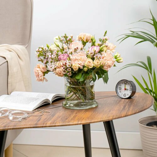 Ваза для цветов стеклянная Роми 13х15 см