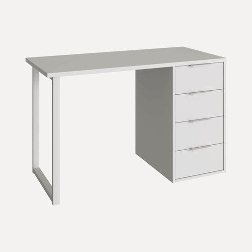 Изображение товара Стол письменный Compass С-410 белый структурный/меренга (1200х550 белая опора)