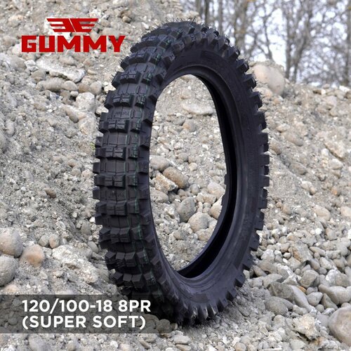 Мотошина пневматическая GUMMY 18 120100-18 8PR TT XY-059A super soft 6500₽