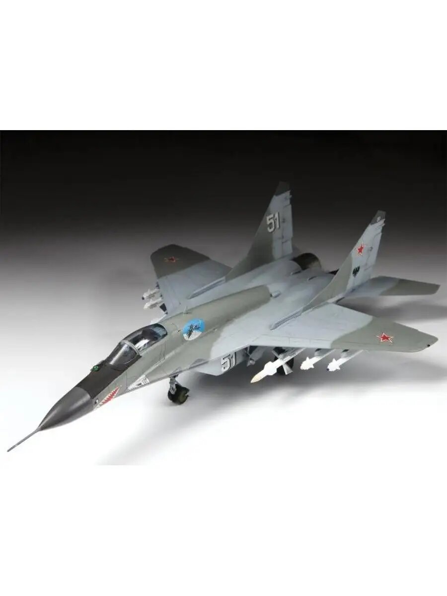 Сборная модель ZVEZDA Российский истребитель МиГ-29 1/72