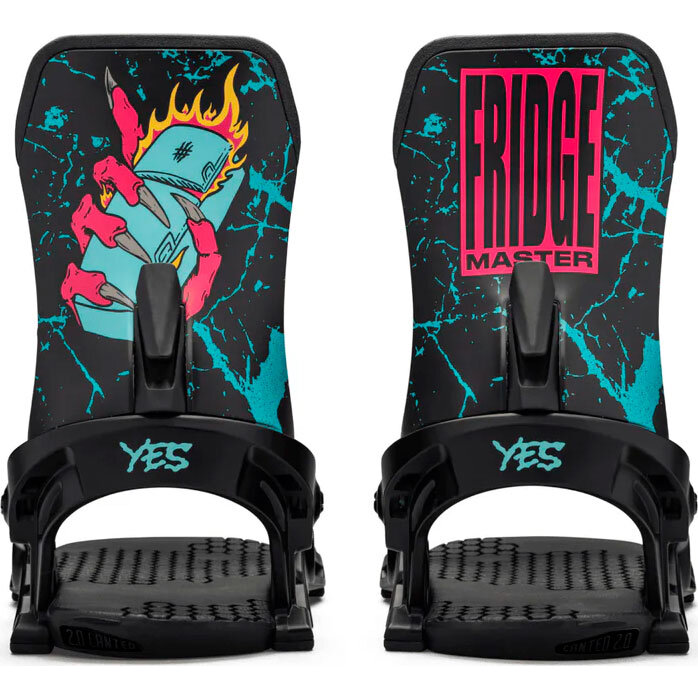 Крепления сноубордические YES AIRMASTER FRIDGE (24/25) Black, M — фото 1