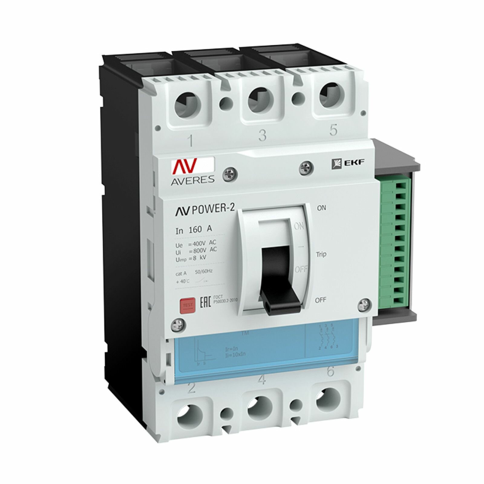 Автоматический выключатель AV POWER-3/3 630А 100kA ETU2.0 EKF AVERES