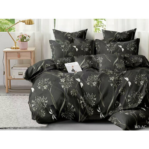 Постельное белье Ночи Венеции, евро размер, полисатин, с наволочками 70х70, ПЛС-163-евро-70