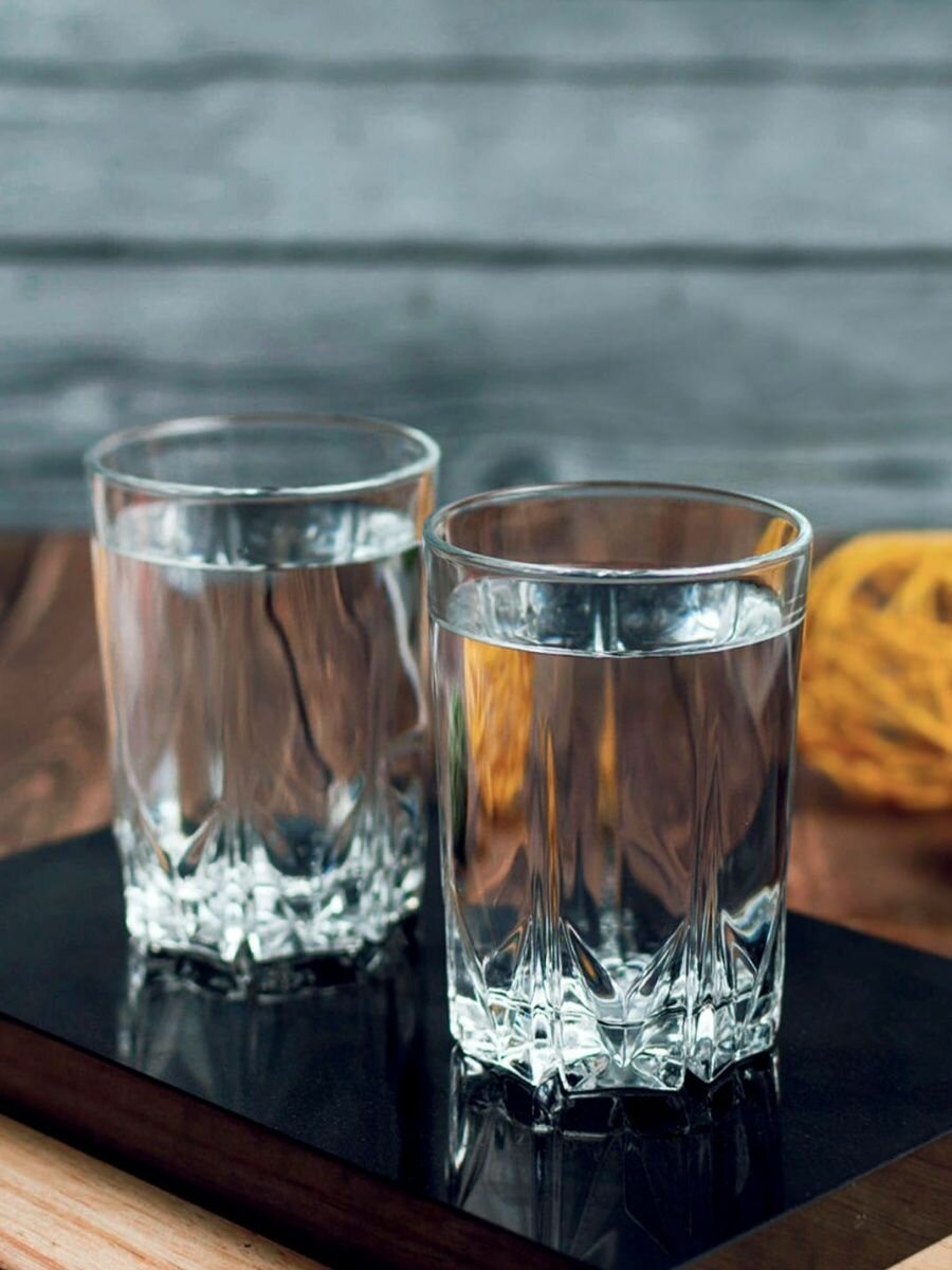 Набор стаканов Pasabahce "Karat", стекло, прозрачный, 250мл, 6 шт — фото 1