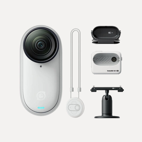 Изображение товара Экшн-камера Insta360 Go 3S 64 ГБ 4K Whita (Белый) водонепроницаемая, магнитное крепление