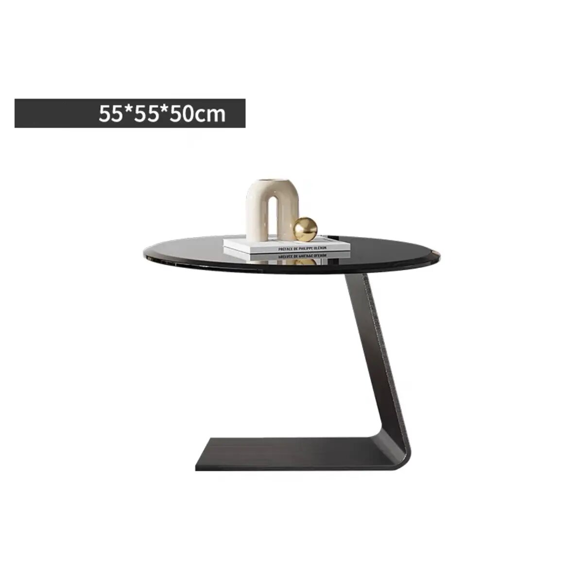 Столики для гостиной из нержавеющей стали Hilary (приставной кофейный столик / 55 см)