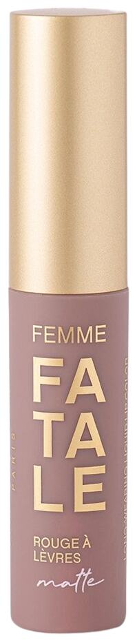 Vivienne Sabo жидкая матовая помада для губ Femme Fatale, оттенок 02 холодный бежевый