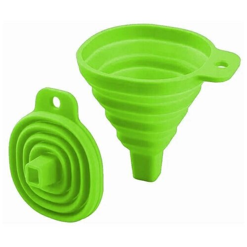 Силиконовая складная воронка салатовый 222₽