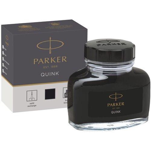 Чернила для перьевой ручки PARKER Quink Ink Z13 57 мл черный 1