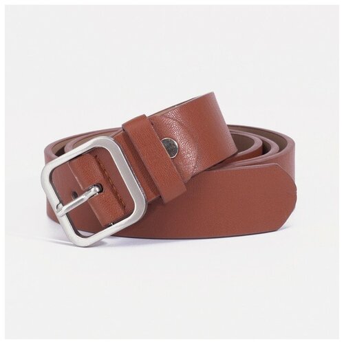 фото Ремень, ширина 3 см, винт, пряжка металл, цвет рыжий./в упаковке шт: 1 magic store
