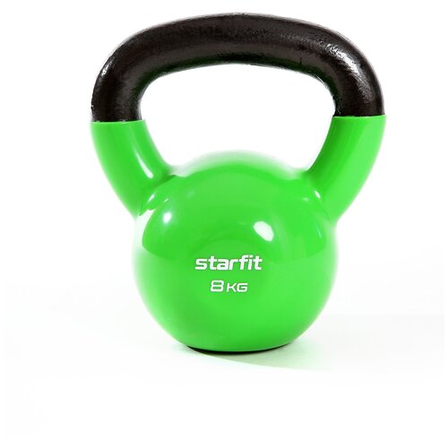 фото Гиря виниловая core db-401 зеленый, 8 кг starfit