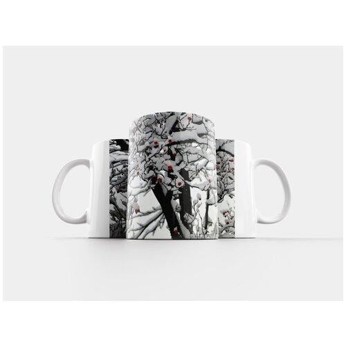 фото Кружка "снег, зима, кустарник" 320 мл lotsprints