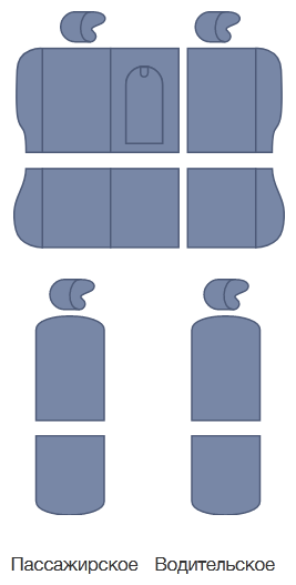 Комплект чехлов АВТОПИЛОТ из алькантары для УАЗ Patriot 1/SsangYong Rexton II ромб