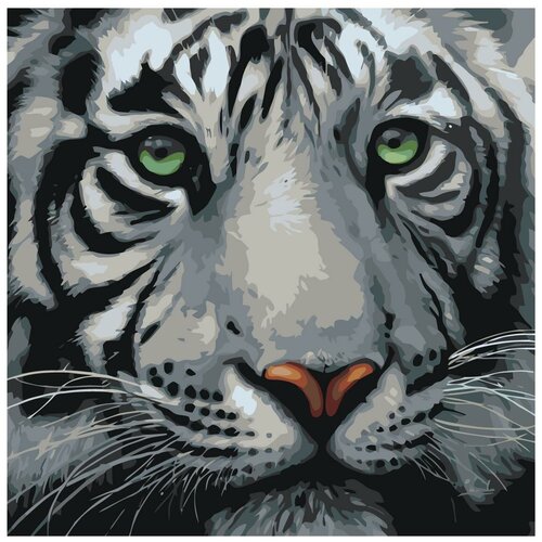 тигр в уединении раскраска по номерам на холсте живопись по номерам Мудрый тигр Раскраска по номерам на холсте Живопись по номерам