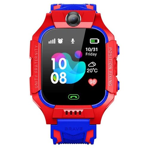 Умные часы для детей / Smart Baby Watch Z6 / Детские смарт-часы / Детские часы с функцией SOS, с SIM-картой и отслеживанием, 40mm, красный, синий