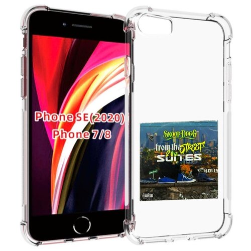Чехол MyPads Snoop Dogg FROM THE STREET 2 THA SUITES для iPhone 7 4.7 / iPhone 8 / iPhone SE 2 (2020) / Apple iPhone SE3 2022 задняя-панель-накладка-бампер