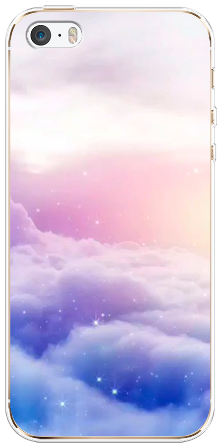 Силиконовый чехол на Apple iPhone 5/5S/SE / Айфон 5/5S/SE "Небеса"