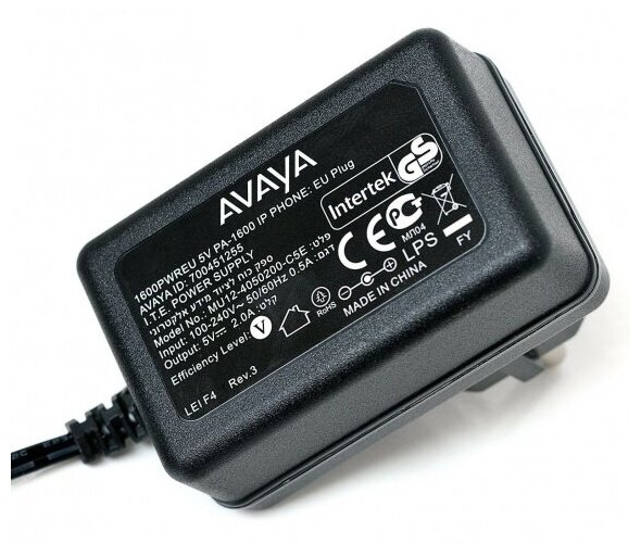 Блок питания AVAYA PWR ADPTR 5V 1600 SER IP PHONE EU