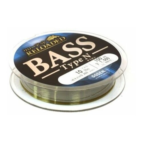 леска gosen reloaded bass type n 100м 3 0 12lb 0 285mm Леска Gosen Reloaded Bass Type N 100м 1.75 7lb (0.220mm)