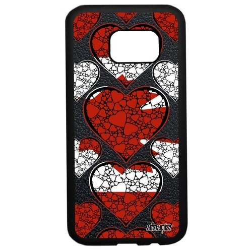 фото Защитный чехол на // samsung galaxy s7 // "флаг канады с сердцем" страна любовь, utaupia, цветной